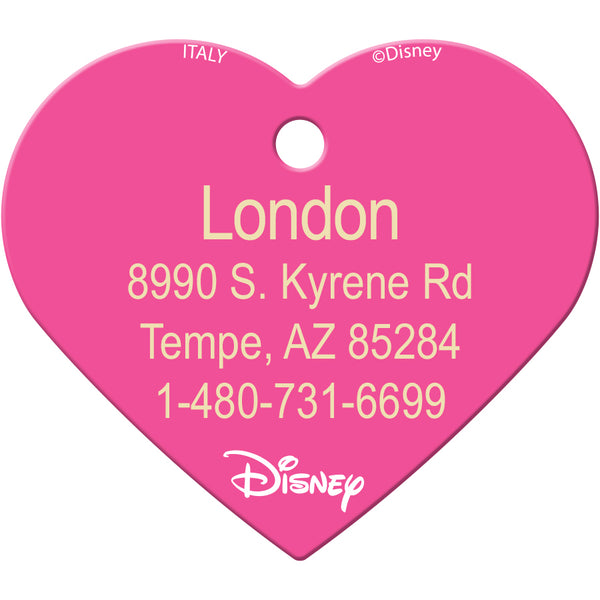 Large Heart Tinkerbell Pet Tag