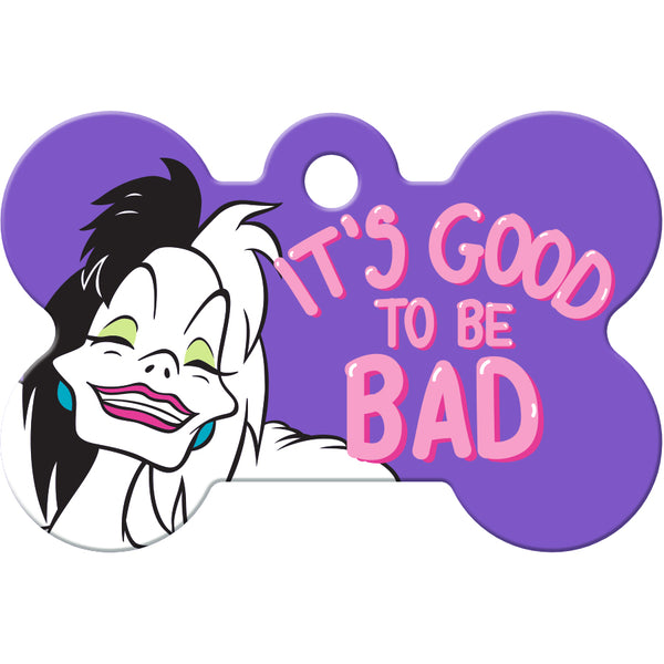 Disney Villains Cruella Large Bone Pet ID Tag