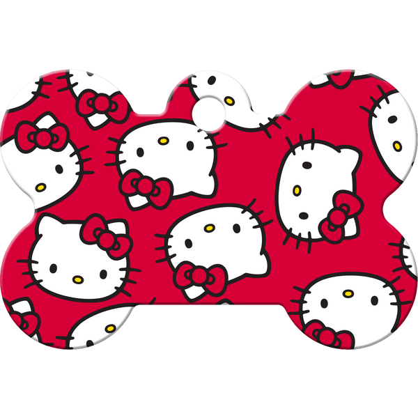 Hello Kitty Pet Tag Large Bone