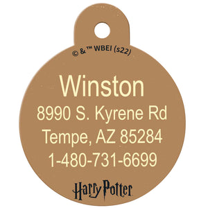 Large Circle Harry Potter Mischief Managed, Pet ID Tag