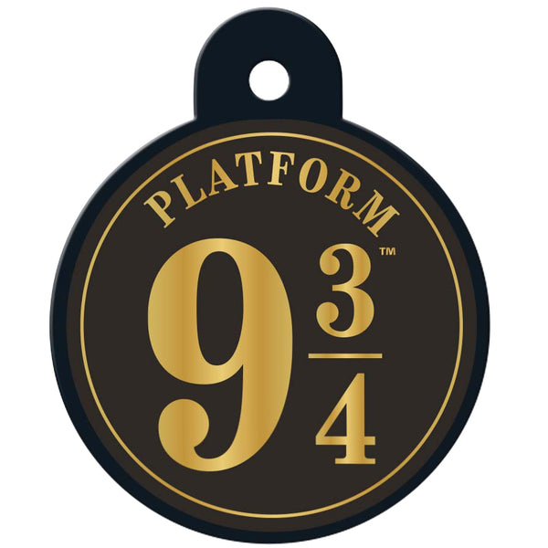 Large Circle Harry Potter Platform Nine and Three-Quarters, Pet ID Tag