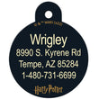 Load image into Gallery viewer, Large Circle Harry Potter Platform Nine and Three-Quarters, Pet ID Tag