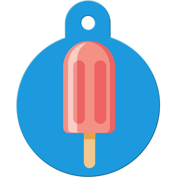 Popsicle Pet ID Tag, Large Circle