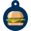 Load image into Gallery viewer, Cheeseburger Pet ID Tag, Large Circle