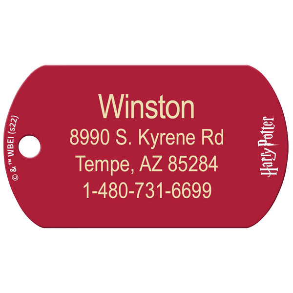 Large Military Harry Potter Expelliarmus, ID Tag