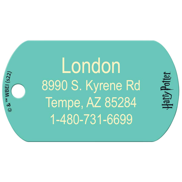 Large Military Harry Potter, "You're Just As Sane As I Am" Luna Lovegood ID Tag