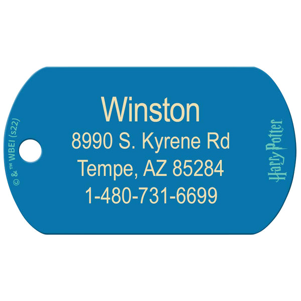 Large Military Harry Potter, "I'm a Keeper" Ron Weasley Pet ID Tag