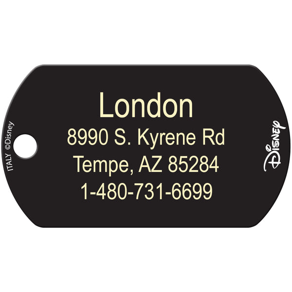 Disney Villains Large Military Pet ID Tag