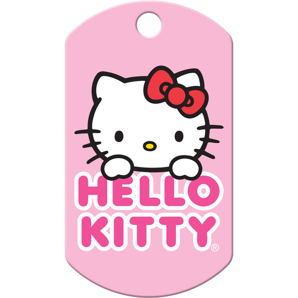 Hello Kitty Pet Tag Pink Military Tag