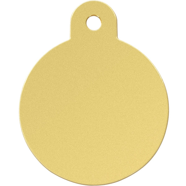 Large Circle Glow in the Dark, Glitter Pet Tag