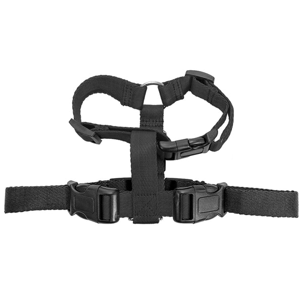 Ocean Bound Plastic Dual Attachment Dog Harness - Black