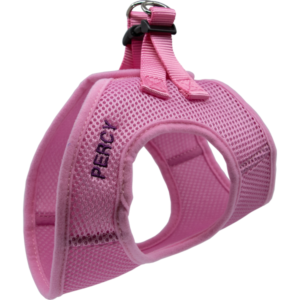 Personalized Mesh Pet Harness Pink