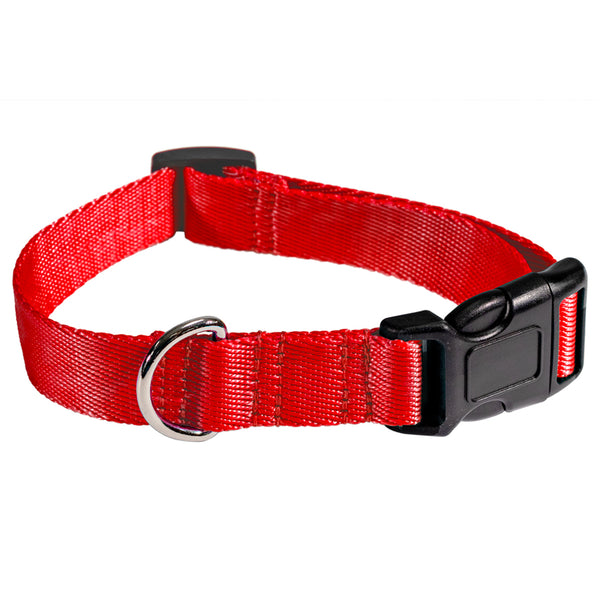 Ocean Bound Plastic Adjustable Dog Collar - Red