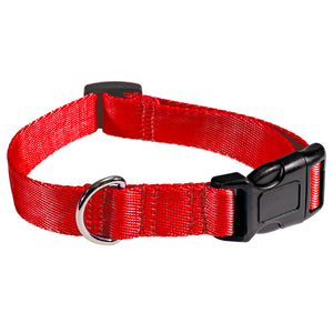 Ocean Bound Plastic Adjustable Dog Collar - Red
