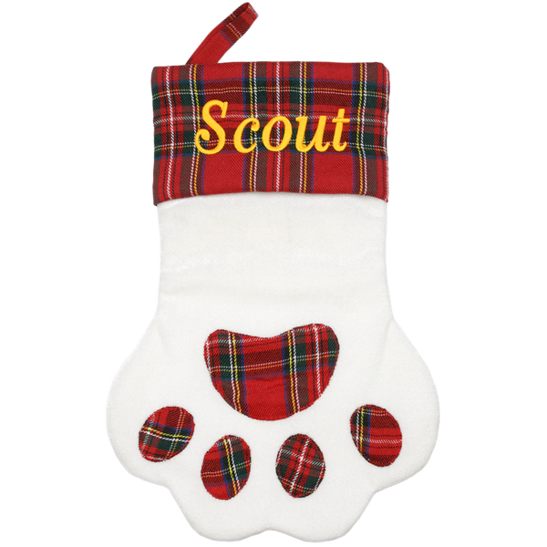 Pet Paw Holiday Stocking Cats & Dogs