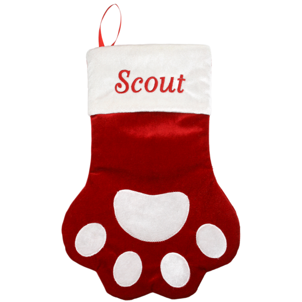 Pet Paw Holiday Stocking Cats & Dogs
