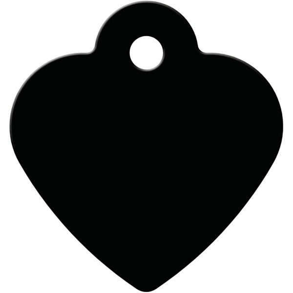 Black Small Heart Back