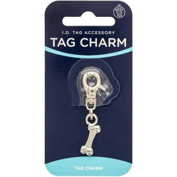 Dog Bone, Silver Tag Charm