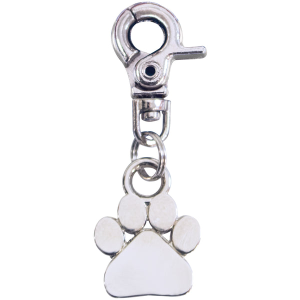 Paw Silver Tag Charm