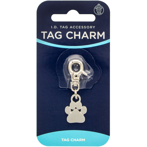 Paw Silver Tag Charm