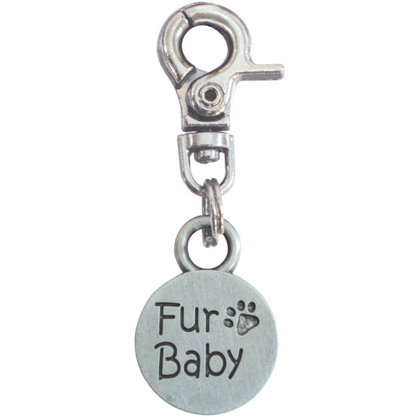 Fur Baby, Silver Tag Charm
