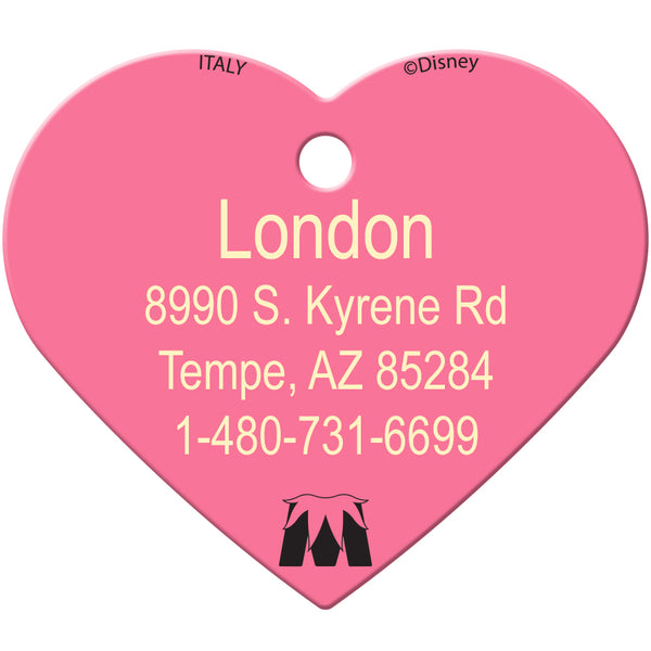 Miss Piggy & Kermit the Frog Large Heart Disney Pet ID Tag - Muppets