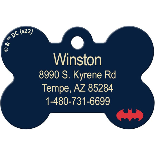 DC Comics Batman Medium Bone Pet ID Tag