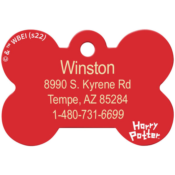 Medium Bone Harry Potter Guard Dog, Pet ID Tag