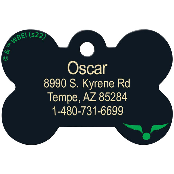 Medium Bone Harry Potter Slytherin Captain, Pet ID Tag