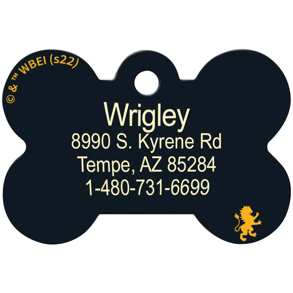 Medium Bone Harry Potter Gryffindor Flag, Pet ID Tag