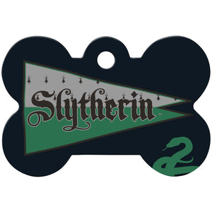 Medium Bone Harry Potter Slytherin Flag Pet ID Tag