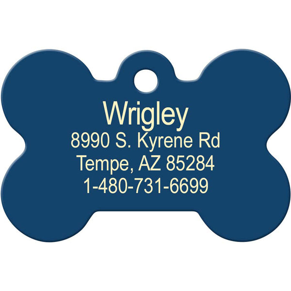 Cityscape Pet ID Tag, Medium Bone
