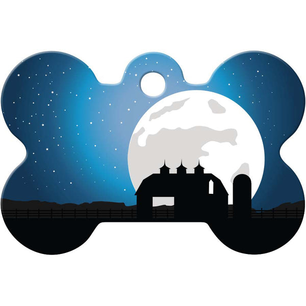 Moon Country Pet ID Tag, Medium Bone