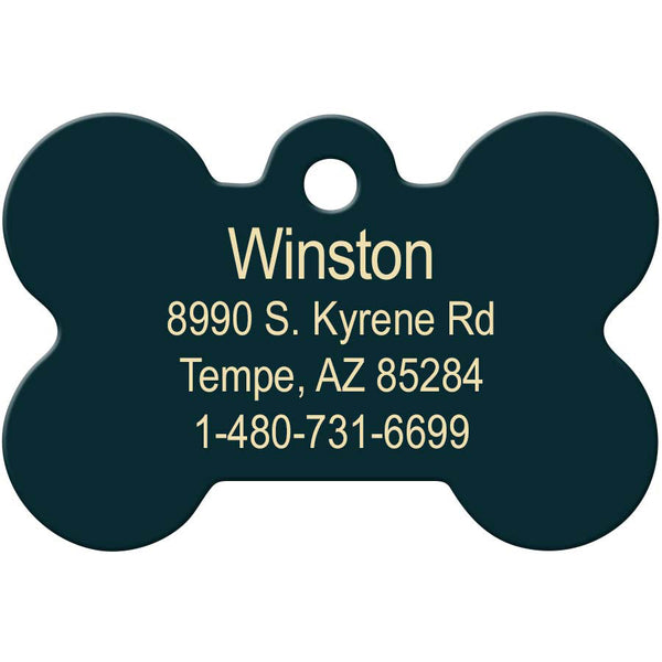 Moon Country Pet ID Tag, Medium Bone