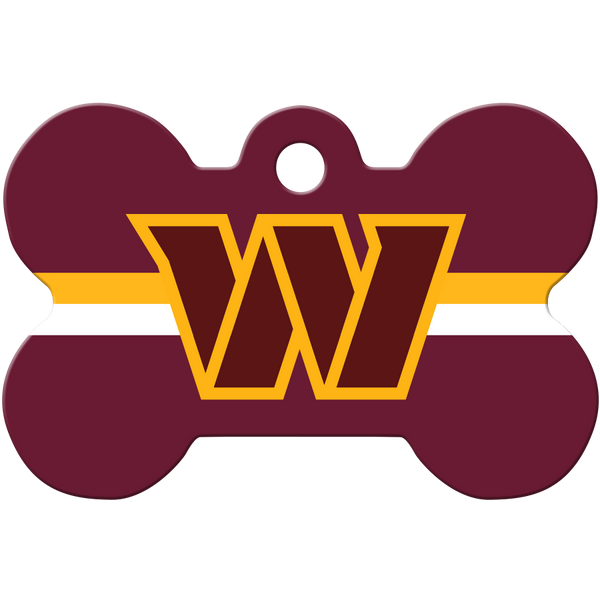 Washington Commanders Dog Tag, Medium Bone