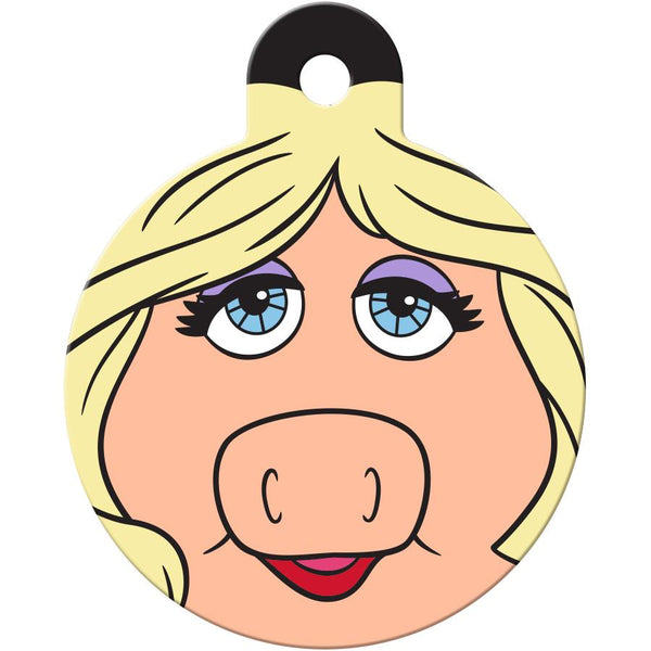 Miss Piggy Large Circle Disney Pet ID Tag - Muppets