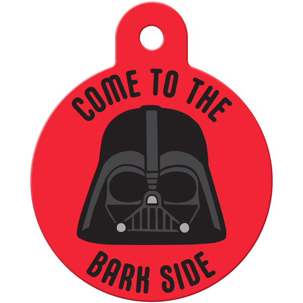 Darth Vader "Come to the Bark Side" Large Circle Star Wars Pet ID Tag