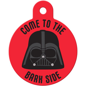 Darth Vader "Come to the Bark Side" Large Circle Star Wars Pet ID Tag