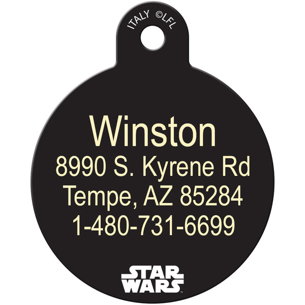 R2D2 Large Circle Star Wars Pet ID Tag