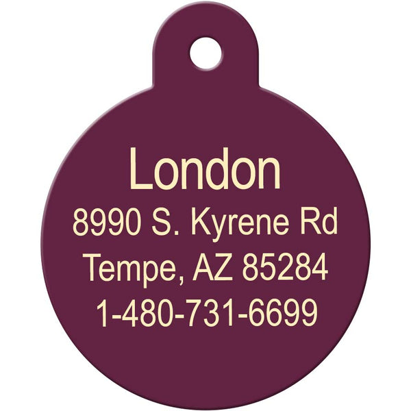 "Sweet Like Honey" Honeybee Pet ID Tag, Large Circle