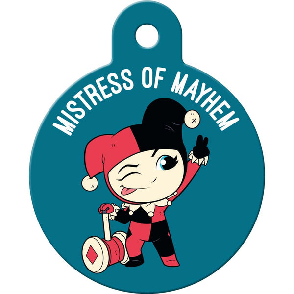 DC Friends Harley Quinn Large Circle Pet ID Tag