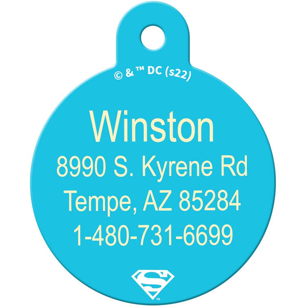 DC Friends Superman Large Circle Pet ID Tag