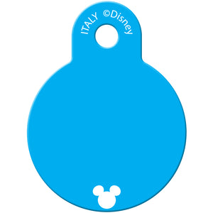 Mickey Mouse Blue Small Circle Disney Pet ID Tag