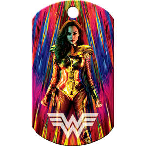 Wonder Woman Gold Pet ID Tag, Large Military