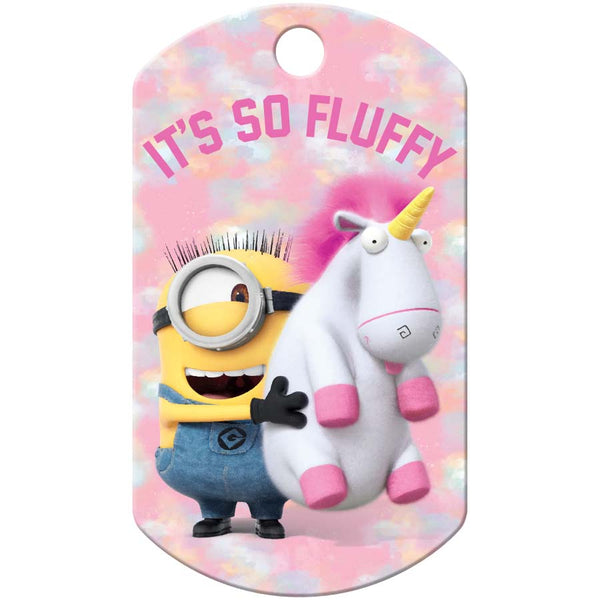 "It's So Fluffy" Minion Military Pet ID Tag