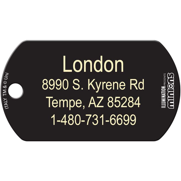 "It's So Fluffy" Minion Military Pet ID Tag