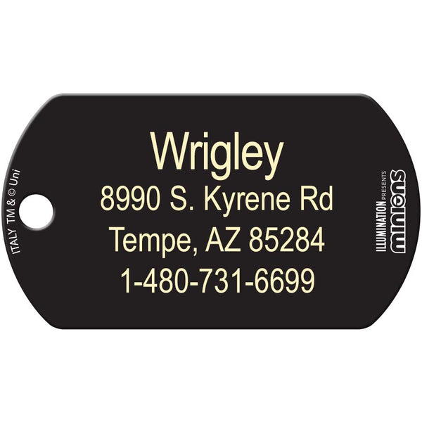 Minion Dave Military Pet ID Tag