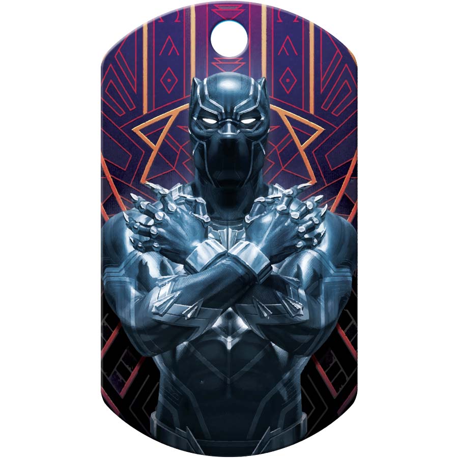 MARVEL Black Panther Power Fist Pet ID Tag, Large Military