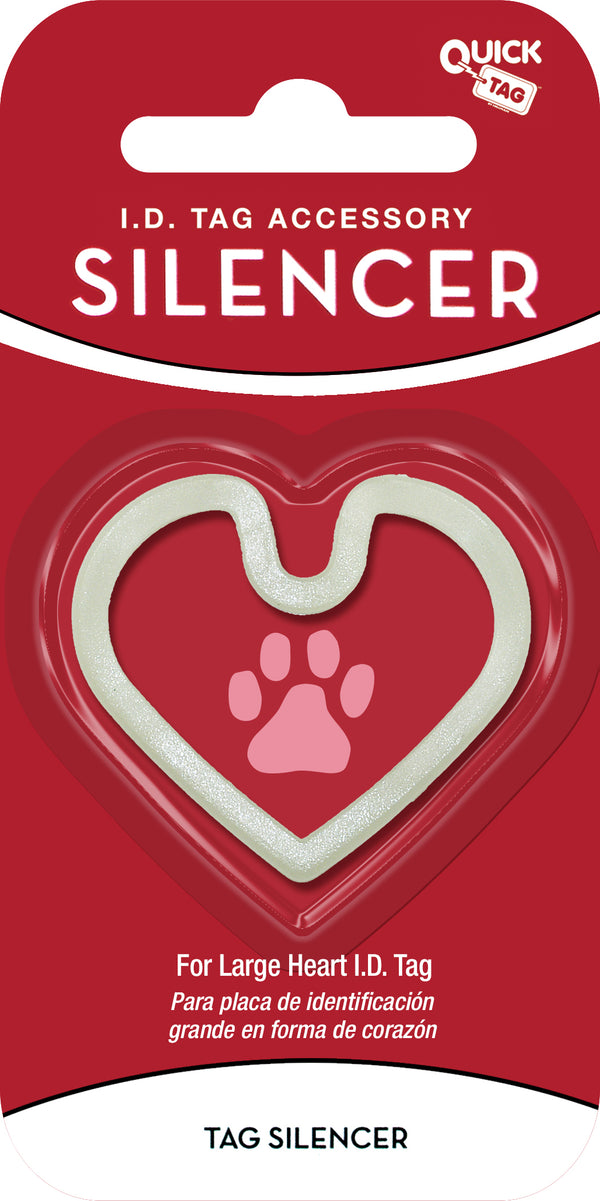 Large Glow in the Dark Heart Silencer