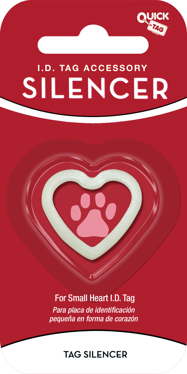 Small Glow in the Dark Heart Silencer